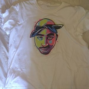 2pac multi colored shirt (Bel air)